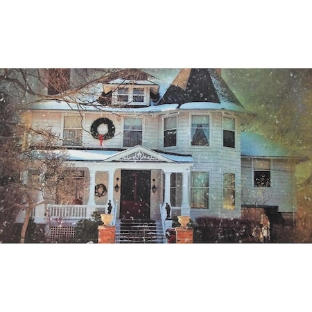 Custom Printed Rugs DM 79 Holiday House Non Slip Indoor Door Mat 27 x 18 in DM  79